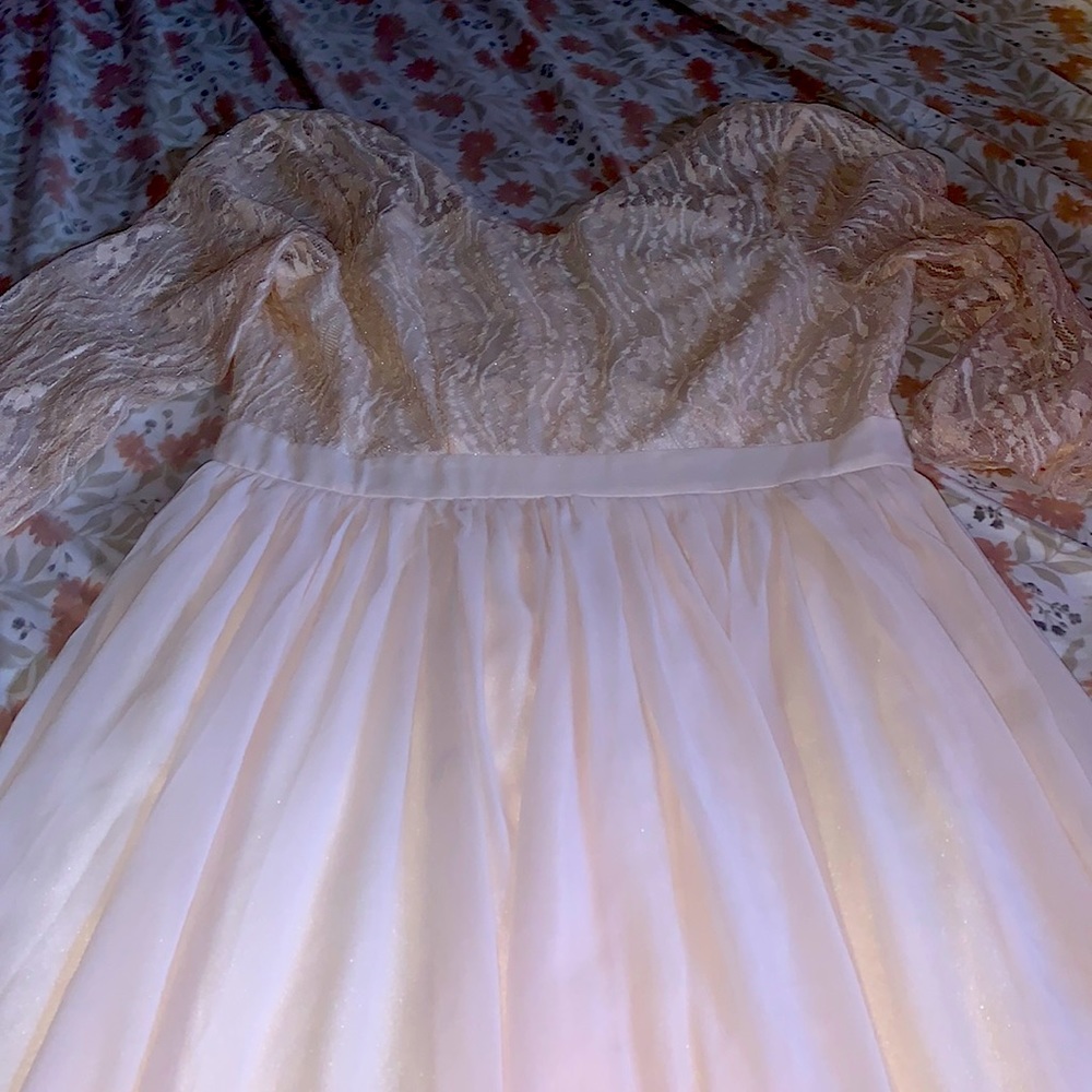 Cream lace dress